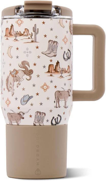 Coffee Traveler 20oz Ceramic-Lined Mug with Handle, Cascade