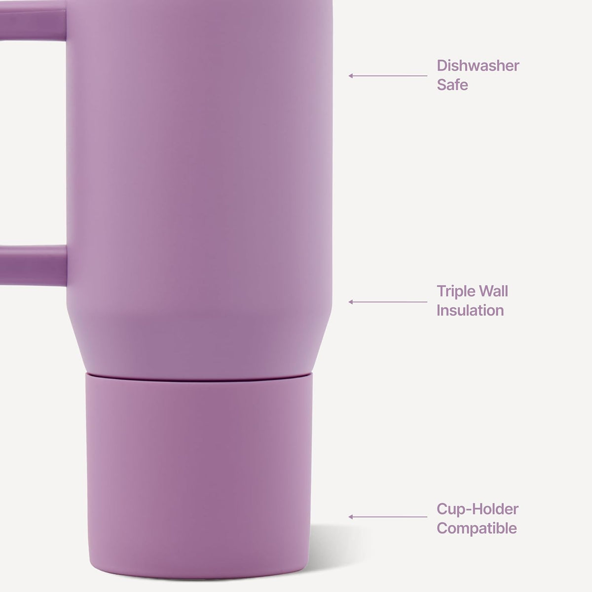 Coffee Traveler 20oz Ceramic-Lined Mug with Handle, Cascade