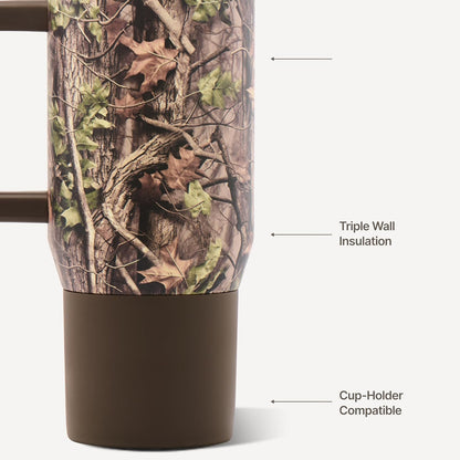 Coffee Traveler 20oz Ceramic-Lined Mug with Handle, Cascade