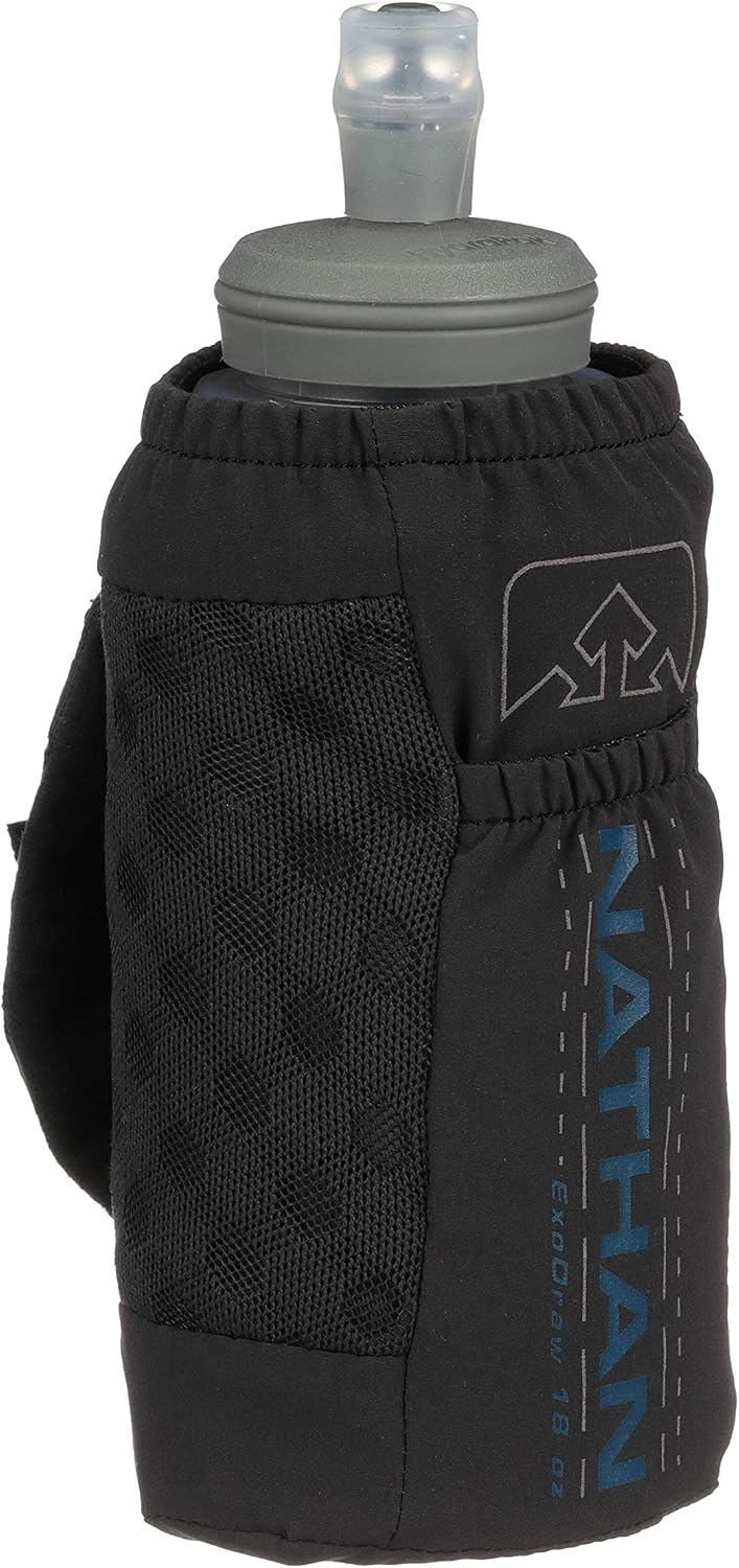 Nathan ExoDraw & ExoShot 2.0 Flask, Handheld Water Bottle for Marathons, Hiking, Ultra Running and Outdoor Activity