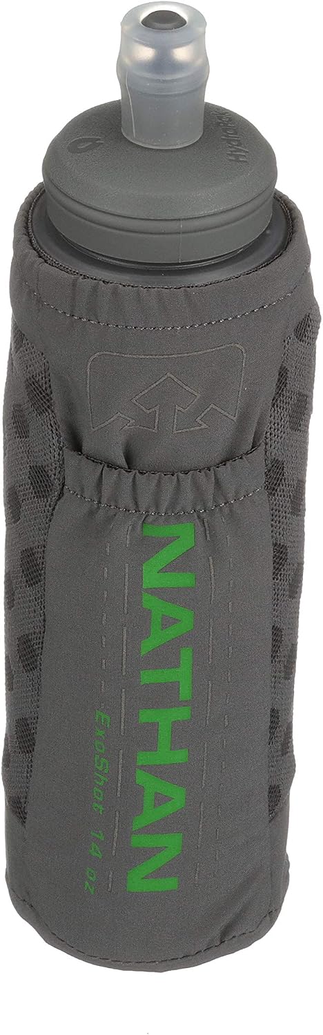 Nathan ExoDraw & ExoShot 2.0 Flask, Handheld Water Bottle for Marathons, Hiking, Ultra Running and Outdoor Activity