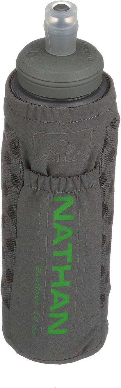 Nathan ExoDraw & ExoShot 2.0 Flask, Handheld Water Bottle for Marathons, Hiking, Ultra Running and Outdoor Activity