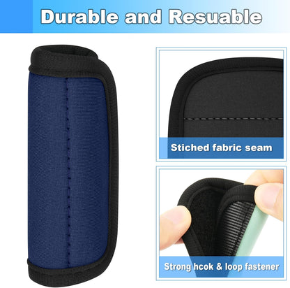 5 Pcs Handle Cover Compatible with Stanley Tumbler Handle, Water Bottle Handle Protector Coat Travel Mug Insulated Cup Handle Wrap Grip Sleeve Compatible with Stanley Cup Accessories, 5 Colors