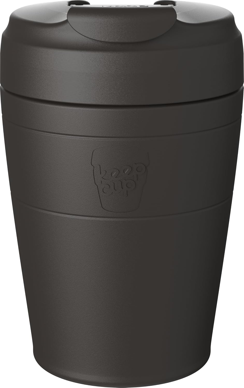Commuter Travel Mug - Insulated Stainless Steel Reusable Coffee Cup with Spillproof Flip Lid - 16oz/454ml - Dark Chocolate