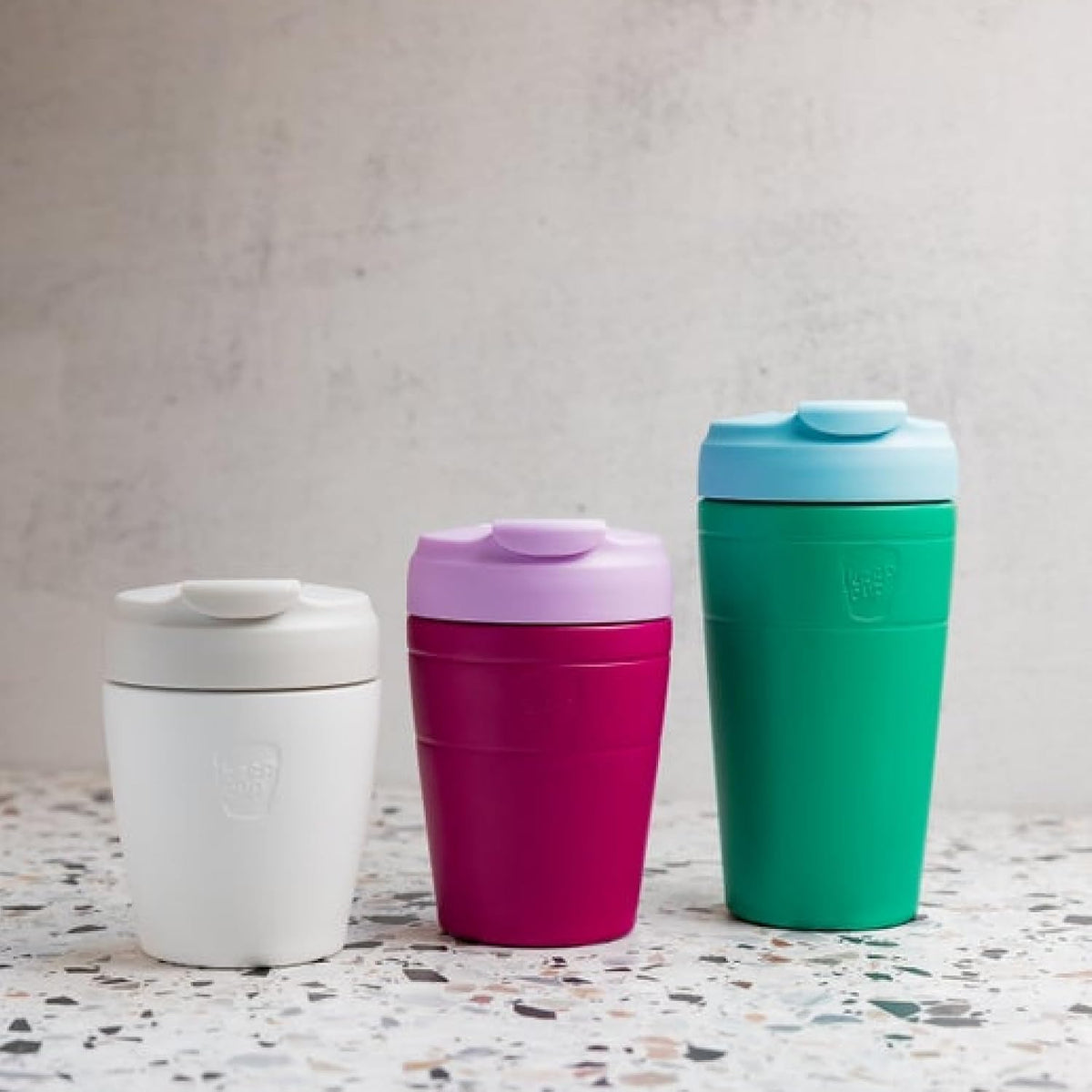 Commuter Travel Mug - Insulated Stainless Steel Reusable Coffee Cup with Spillproof Flip Lid - 16oz/454ml - Dark Chocolate
