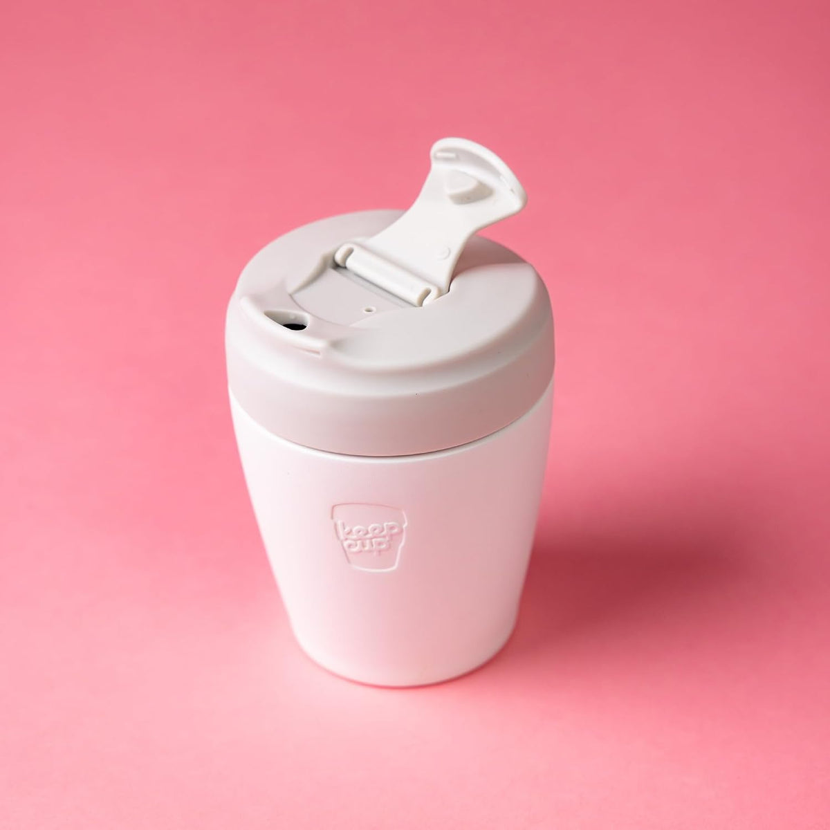 Commuter Travel Mug - Insulated Stainless Steel Reusable Coffee Cup with Spillproof Flip Lid - 16oz/454ml - Dark Chocolate