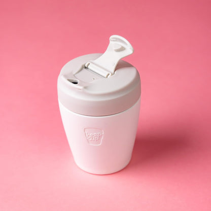 Commuter Travel Mug - Insulated Stainless Steel Reusable Coffee Cup with Spillproof Flip Lid - 16oz/454ml - Dark Chocolate