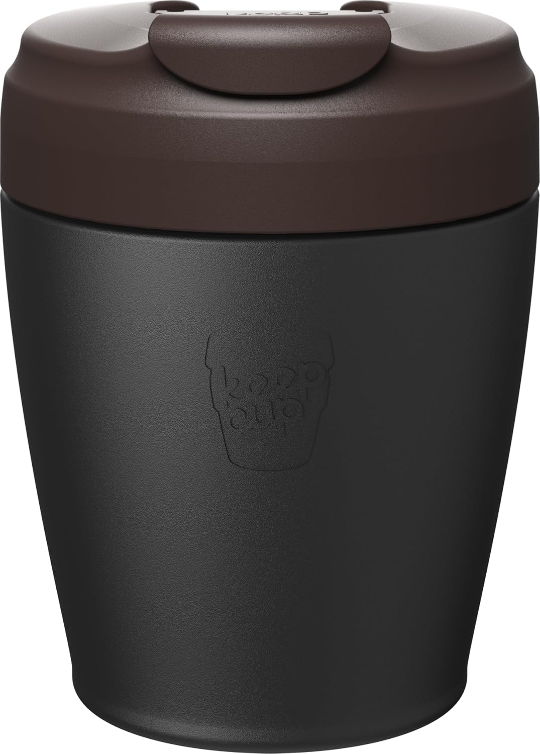 Commuter Travel Mug - Insulated Stainless Steel Reusable Coffee Cup with Spillproof Flip Lid - 16oz/454ml - Dark Chocolate