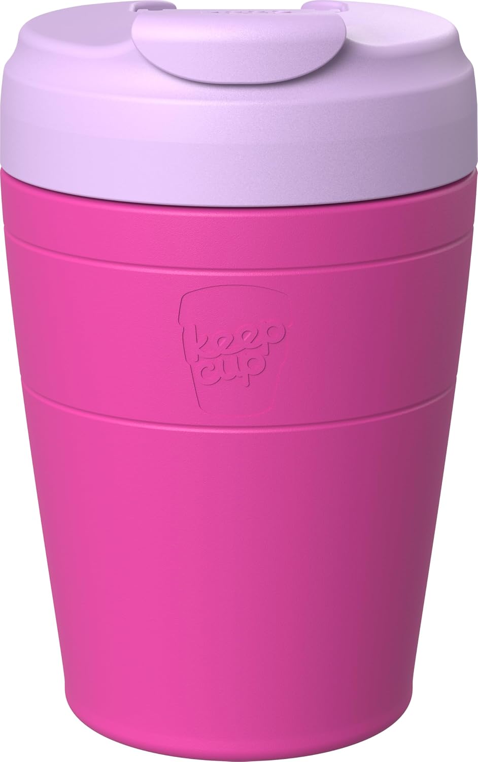 Commuter Travel Mug - Insulated Stainless Steel Reusable Coffee Cup with Spillproof Flip Lid - 16oz/454ml - Dark Chocolate