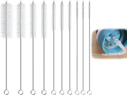 Straw Cleaner Brushes Sets, 8inch Different Diameters 10 Pieces, for Sippy Cup, Tumbler, Water Bottle, Drinking Straw