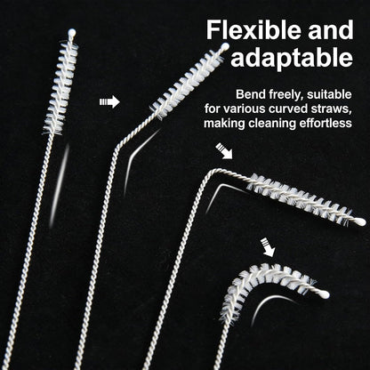 Straw Cleaner Brushes Sets, 8inch Different Diameters 10 Pieces, for Sippy Cup, Tumbler, Water Bottle, Drinking Straw