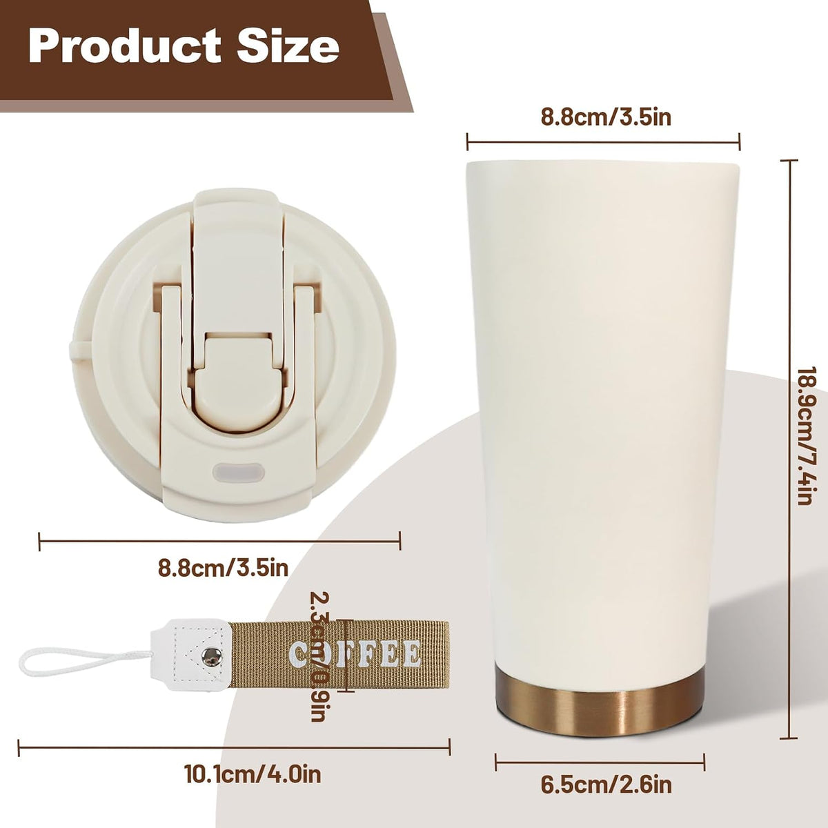 Insulated Coffee Tumbler 15.2oz 450ml Travel Coffee Mug 316 Stainless Steel Direct Drink Opening Leakproof Lid Reusable Insulated Coffee Mug Hot and Cold Ideal Travel Mug for Coffee Lover