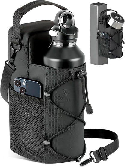 Magnetic Gym Bag for Men - Water Bottle Carrier Holder Bag