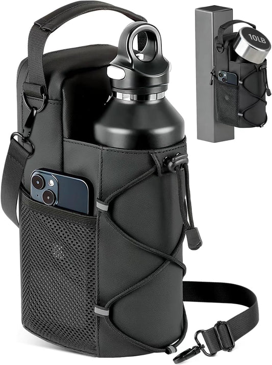 Magnetic Gym Bag for Men - Water Bottle Carrier Holder Bag