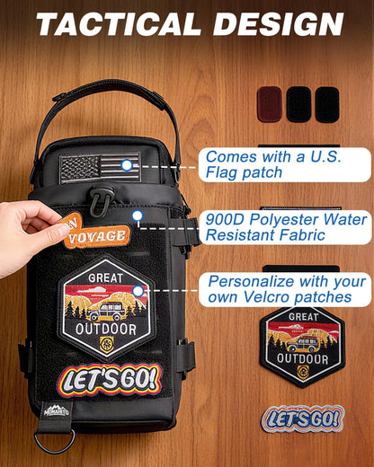 Magnetic Gym Bag for Men - Water Bottle Carrier Holder Bag