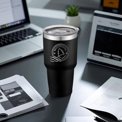 12 Pack Insulated Tumbler Powder Coated Stainless Steel Double Wall Vacuum Travel Coffee Tumbler Cup with Lid and Straw for Laser Engrave DIY Gift 30oz Black