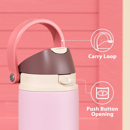 32 oz Insulated Water Bottle with Straw: Stainless Steel Metal Water Bottle with 2-in-1 Lid - Leak Proof, Cold for 24 Hours, Protective Silicone Base, BPA-Free for Sports Gym, Sage - Colors B