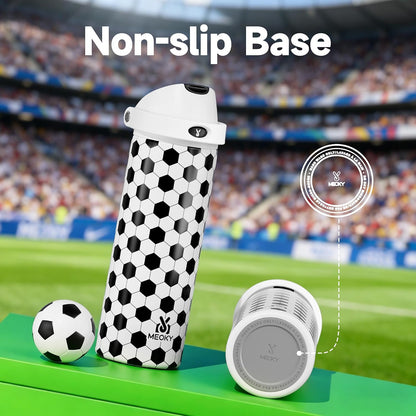 32 oz Insulated Water Bottle with Straw: Stainless Steel Metal Water Bottle with 2-in-1 Lid - Leak Proof, Cold for 24 Hours, Protective Silicone Base, BPA-Free for Sports Gym, Sage - Colors B