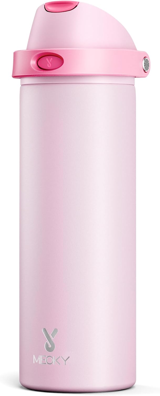 32 oz Insulated Water Bottle with Straw: Stainless Steel Metal Water Bottle with 2-in-1 Lid - Leak Proof, Cold for 24 Hours, Protective Silicone Base, BPA-Free for Sports Gym, Sage - Colors B