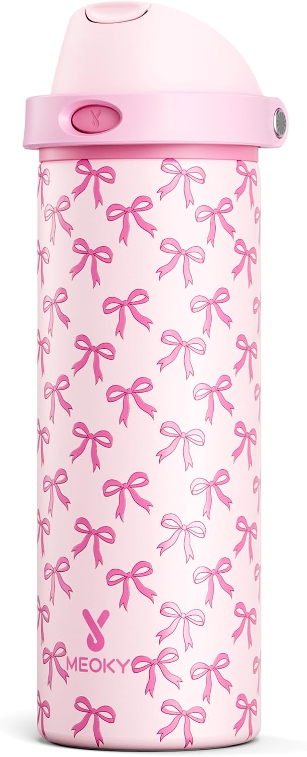 32 oz Insulated Water Bottle with Straw: Stainless Steel Metal Water Bottle with 2-in-1 Lid - Leak Proof, Cold for 24 Hours, Protective Silicone Base, BPA-Free for Sports Gym, Sage - Colors B
