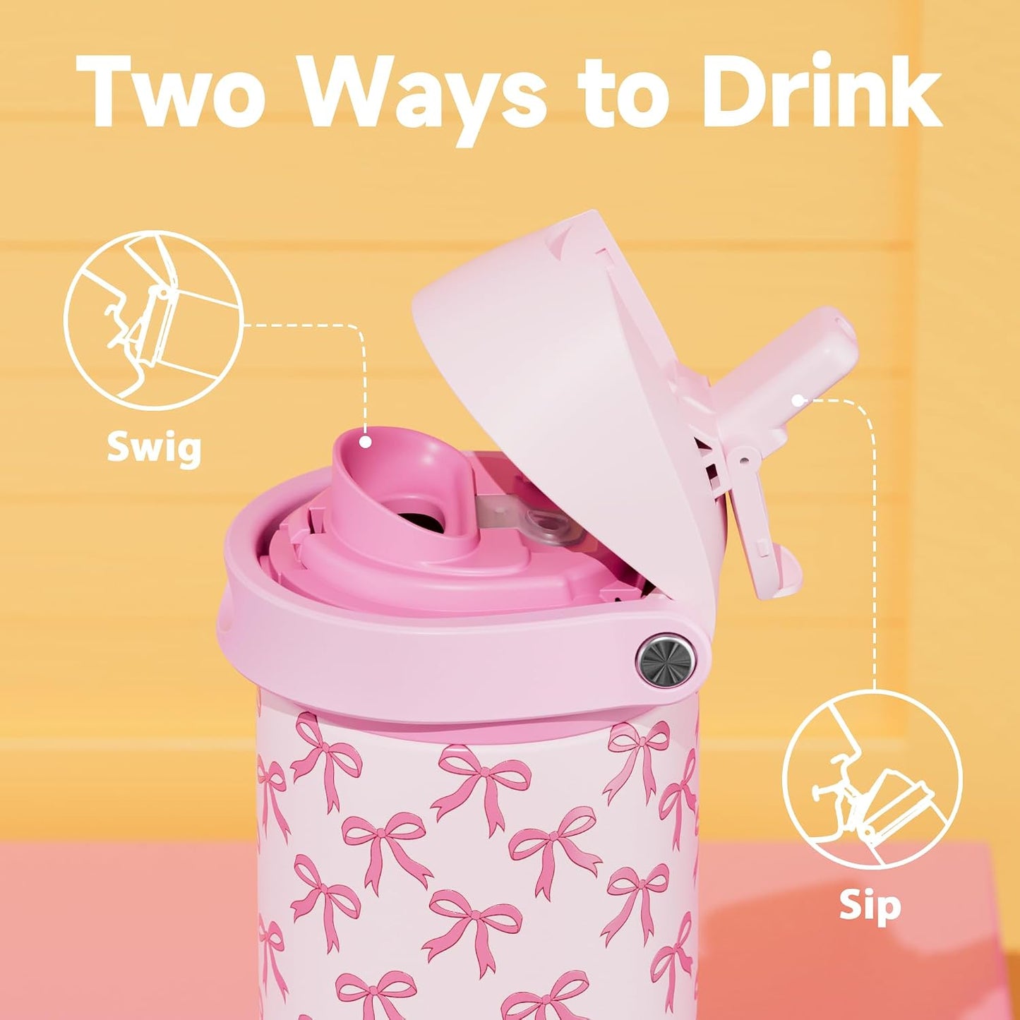 32 oz Insulated Water Bottle with Straw: Stainless Steel Metal Water Bottle with 2-in-1 Lid - Leak Proof, Cold for 24 Hours, Protective Silicone Base, BPA-Free for Sports Gym, Sage - Colors B
