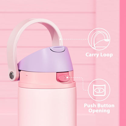 32 oz Insulated Water Bottle with Straw: Stainless Steel Metal Water Bottle with 2-in-1 Lid - Leak Proof, Cold for 24 Hours, Protective Silicone Base, BPA-Free for Sports Gym, Sage - Colors B