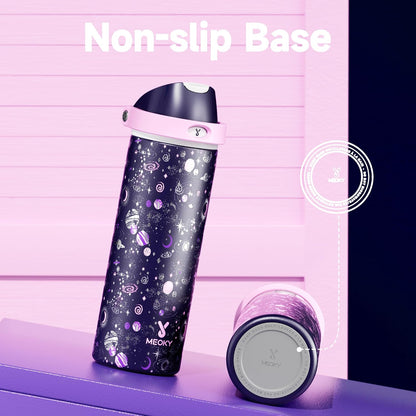 32 oz Insulated Water Bottle with Straw: Stainless Steel Metal Water Bottle with 2-in-1 Lid - Leak Proof, Cold for 24 Hours, Protective Silicone Base, BPA-Free for Sports Gym, Sage - Colors B
