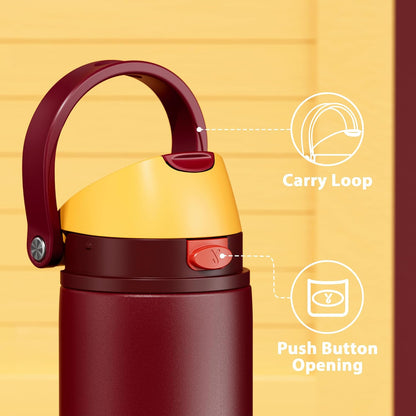 32 oz Insulated Water Bottle with Straw: Stainless Steel Metal Water Bottle with 2-in-1 Lid - Leak Proof, Cold for 24 Hours, Protective Silicone Base, BPA-Free for Sports Gym, Sage - Colors B
