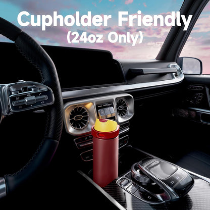 32 oz Insulated Water Bottle with Straw: Stainless Steel Metal Water Bottle with 2-in-1 Lid - Leak Proof, Cold for 24 Hours, Protective Silicone Base, BPA-Free for Sports Gym, Sage - Colors B