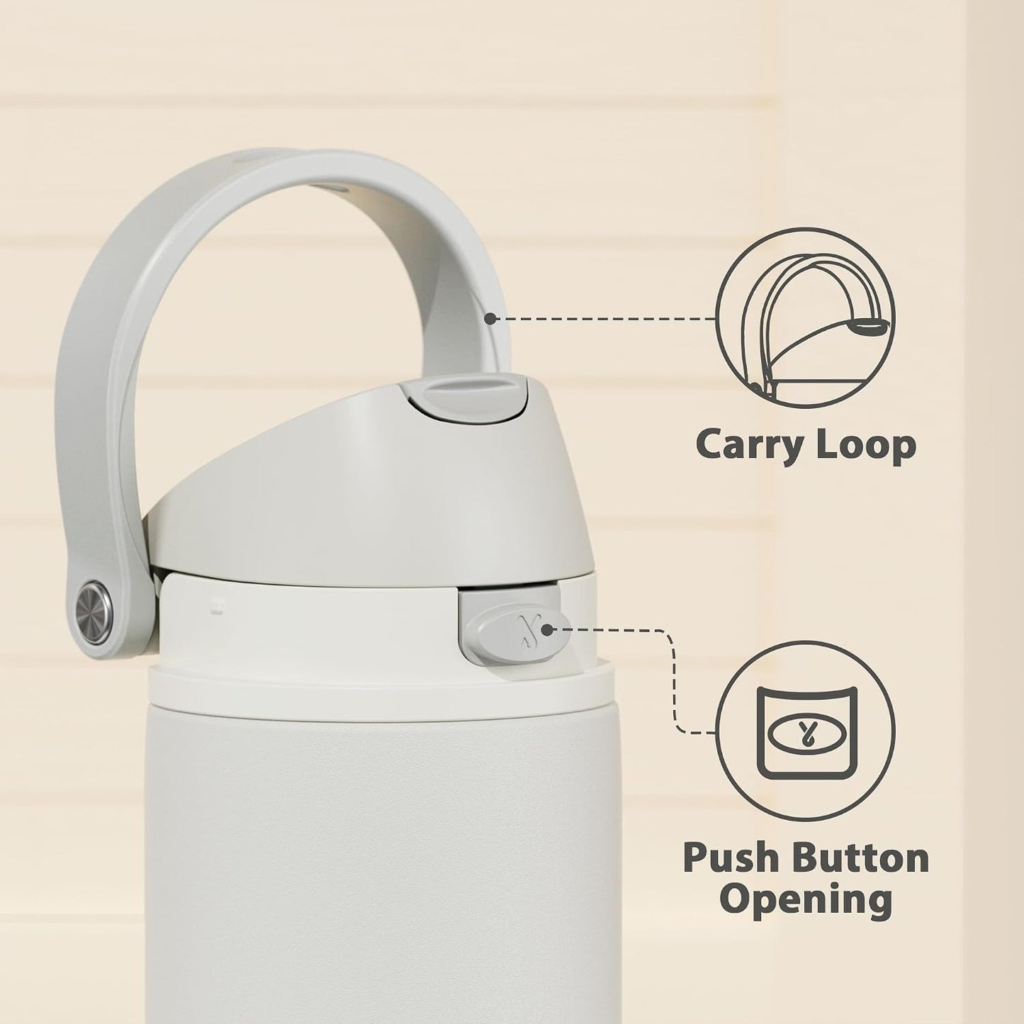 32 oz Insulated Water Bottle with Straw: Stainless Steel Metal Water Bottle with 2-in-1 Lid - Leak Proof, Cold for 24 Hours, Protective Silicone Base, BPA-Free for Sports Gym, Sage - Colors B