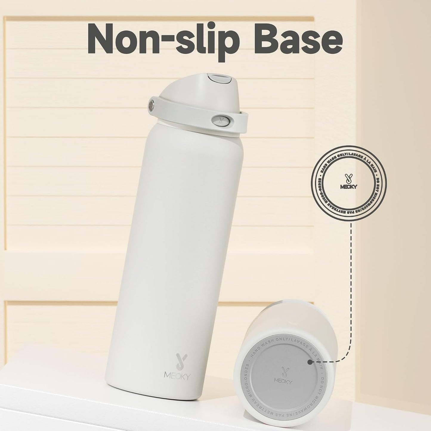32 oz Insulated Water Bottle with Straw: Stainless Steel Metal Water Bottle with 2-in-1 Lid - Leak Proof, Cold for 24 Hours, Protective Silicone Base, BPA-Free for Sports Gym, Sage - Colors B