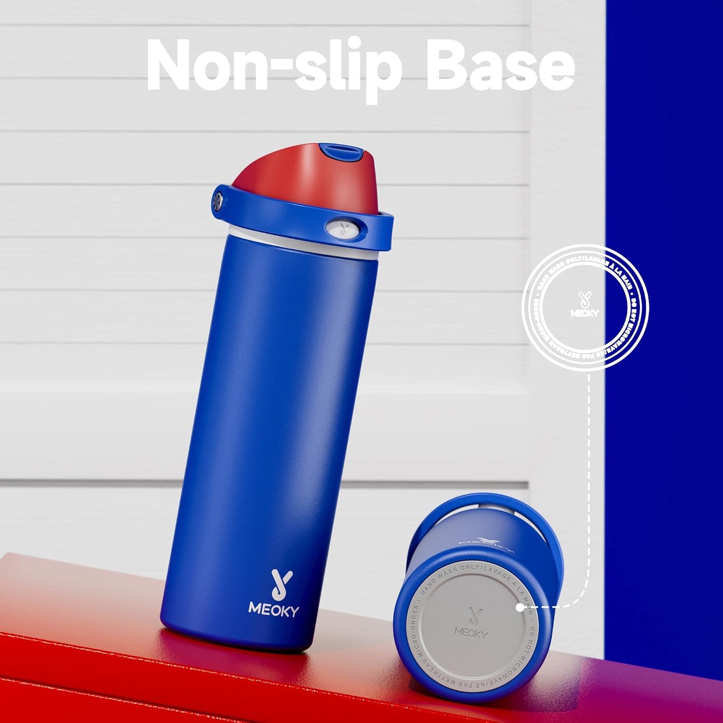 32 oz Insulated Water Bottle with Straw: Stainless Steel Metal Water Bottle with 2-in-1 Lid - Leak Proof, Cold for 24 Hours, Protective Silicone Base, BPA-Free for Sports Gym, Sage - Colors B