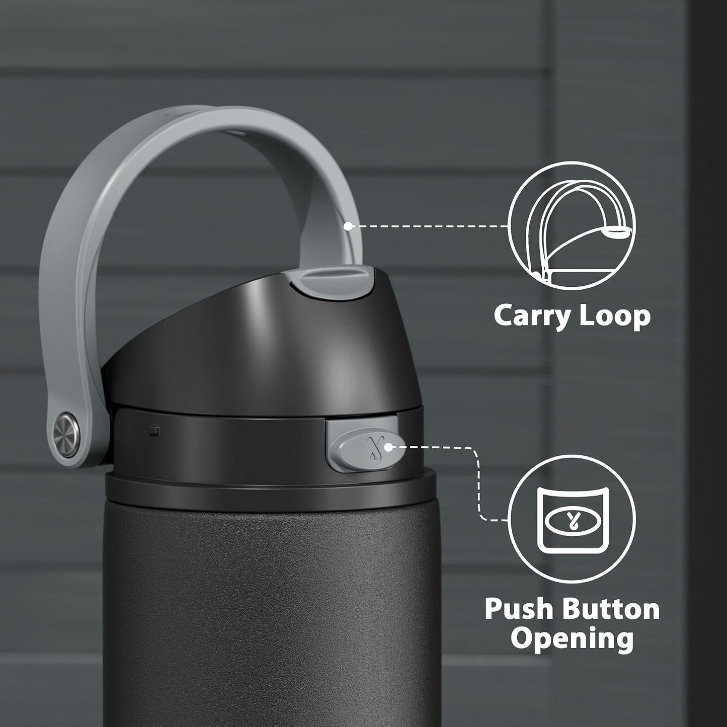 32 oz Insulated Water Bottle with Straw: Stainless Steel Metal Water Bottle with 2-in-1 Lid - Leak Proof, Cold for 24 Hours, Protective Silicone Base, BPA-Free for Sports Gym, Sage - Colors B