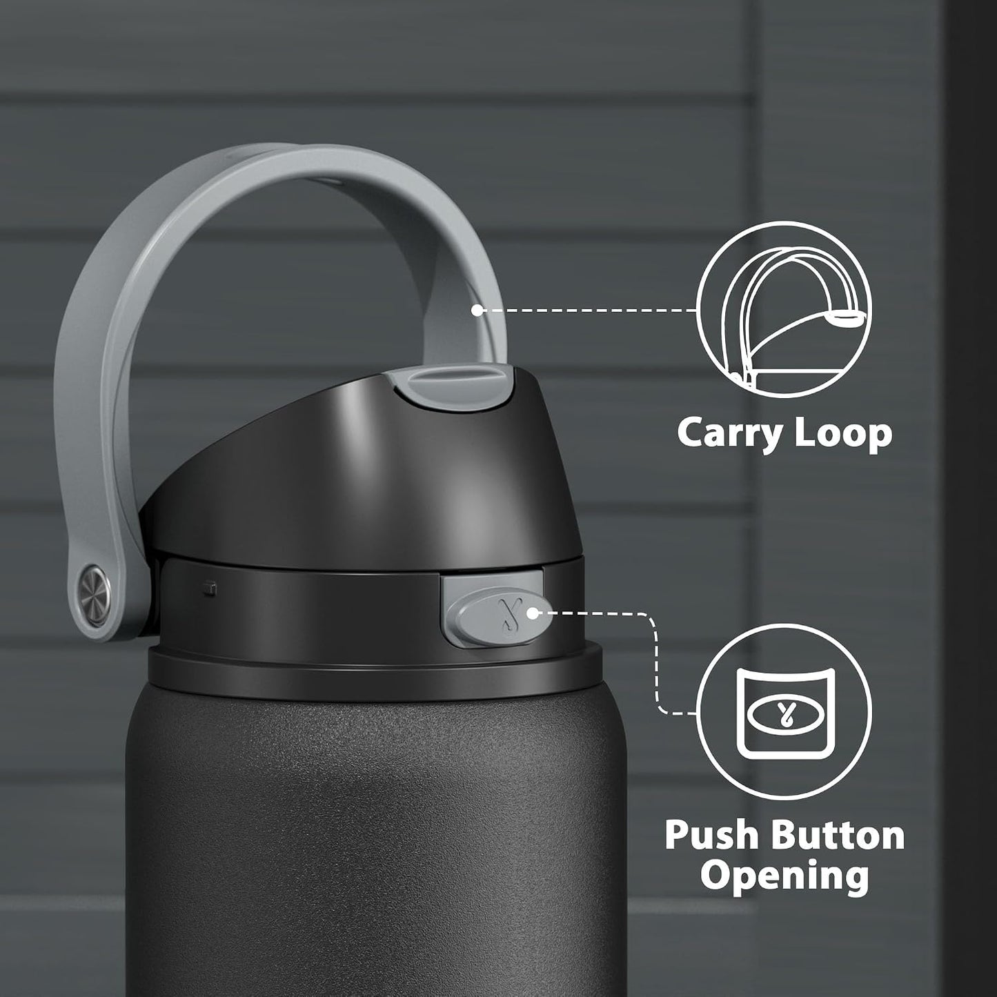 32 oz Insulated Water Bottle with Straw: Stainless Steel Metal Water Bottle with 2-in-1 Lid - Leak Proof, Cold for 24 Hours, Protective Silicone Base, BPA-Free for Sports Gym, Sage - Colors B