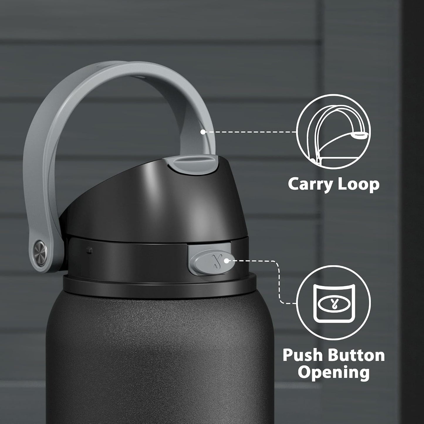32 oz Insulated Water Bottle with Straw: Stainless Steel Metal Water Bottle with 2-in-1 Lid - Leak Proof, Cold for 24 Hours, Protective Silicone Base, BPA-Free for Sports Gym, Sage - Colors B