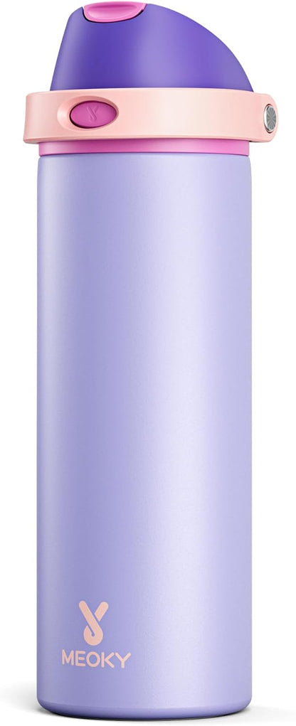 32 oz Insulated Water Bottle with Straw: Stainless Steel Metal Water Bottle with 2-in-1 Lid - Leak Proof, Cold for 24 Hours, Protective Silicone Base, BPA-Free for Sports Gym, Sage - Colors B