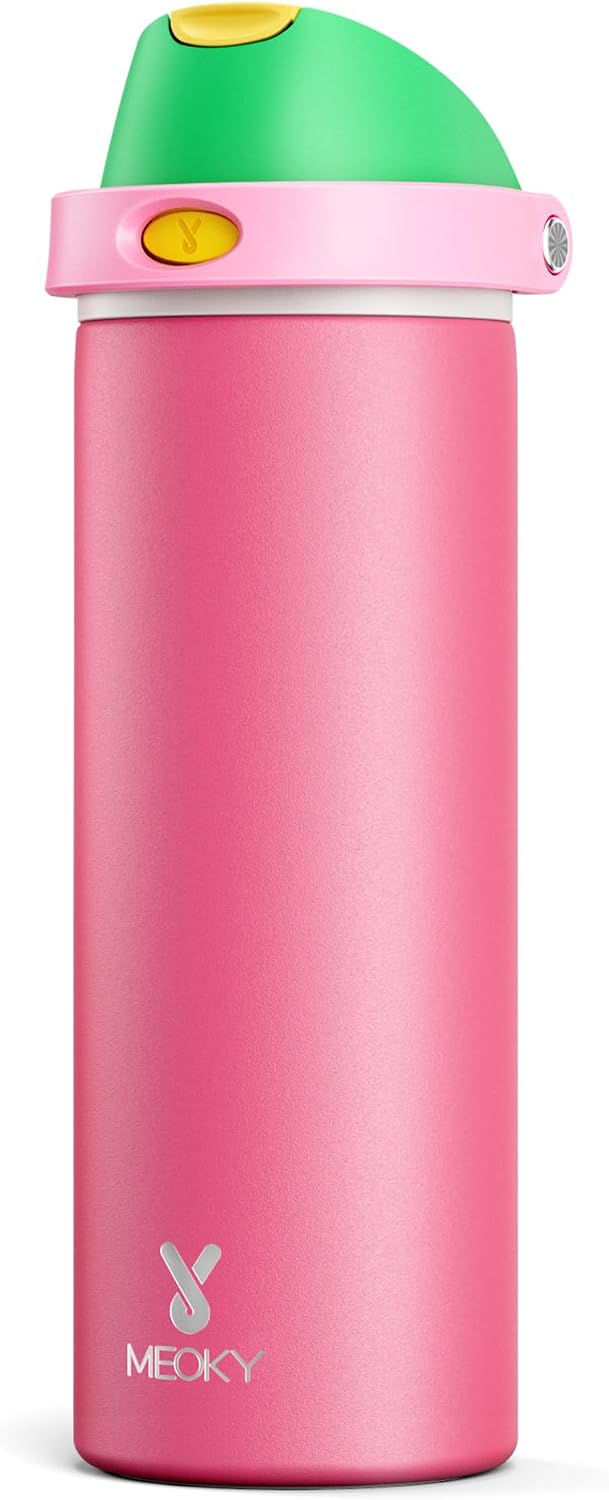 32 oz Insulated Water Bottle with Straw: Stainless Steel Metal Water Bottle with 2-in-1 Lid - Leak Proof, Cold for 24 Hours, Protective Silicone Base, BPA-Free for Sports Gym, Sage - Colors B