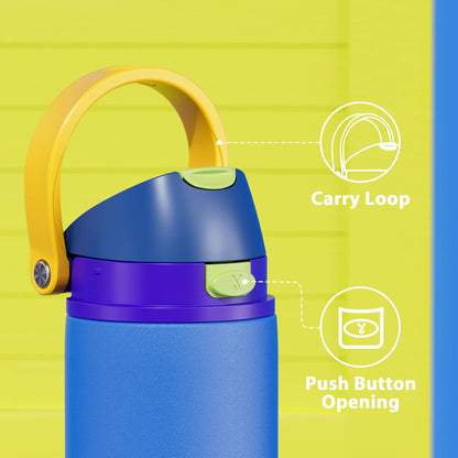 32 oz Insulated Water Bottle with Straw: Stainless Steel Metal Water Bottle with 2-in-1 Lid - Leak Proof, Cold for 24 Hours, Protective Silicone Base, BPA-Free for Sports Gym, Sage - Colors B