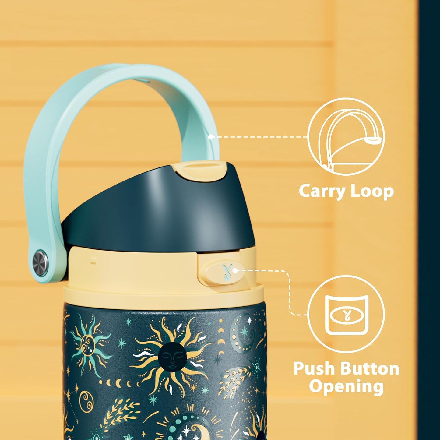 32 oz Insulated Water Bottle with Straw: Stainless Steel Metal Water Bottle with 2-in-1 Lid - Leak Proof, Cold for 24 Hours, Protective Silicone Base, BPA-Free for Sports Gym, Sage - Colors B