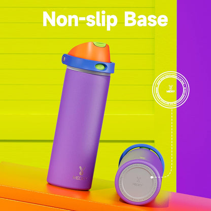 32 oz Insulated Water Bottle with Straw: Stainless Steel Metal Water Bottle with 2-in-1 Lid - Leak Proof, Cold for 24 Hours, Protective Silicone Base, BPA-Free for Sports Gym, Sage - Colors B