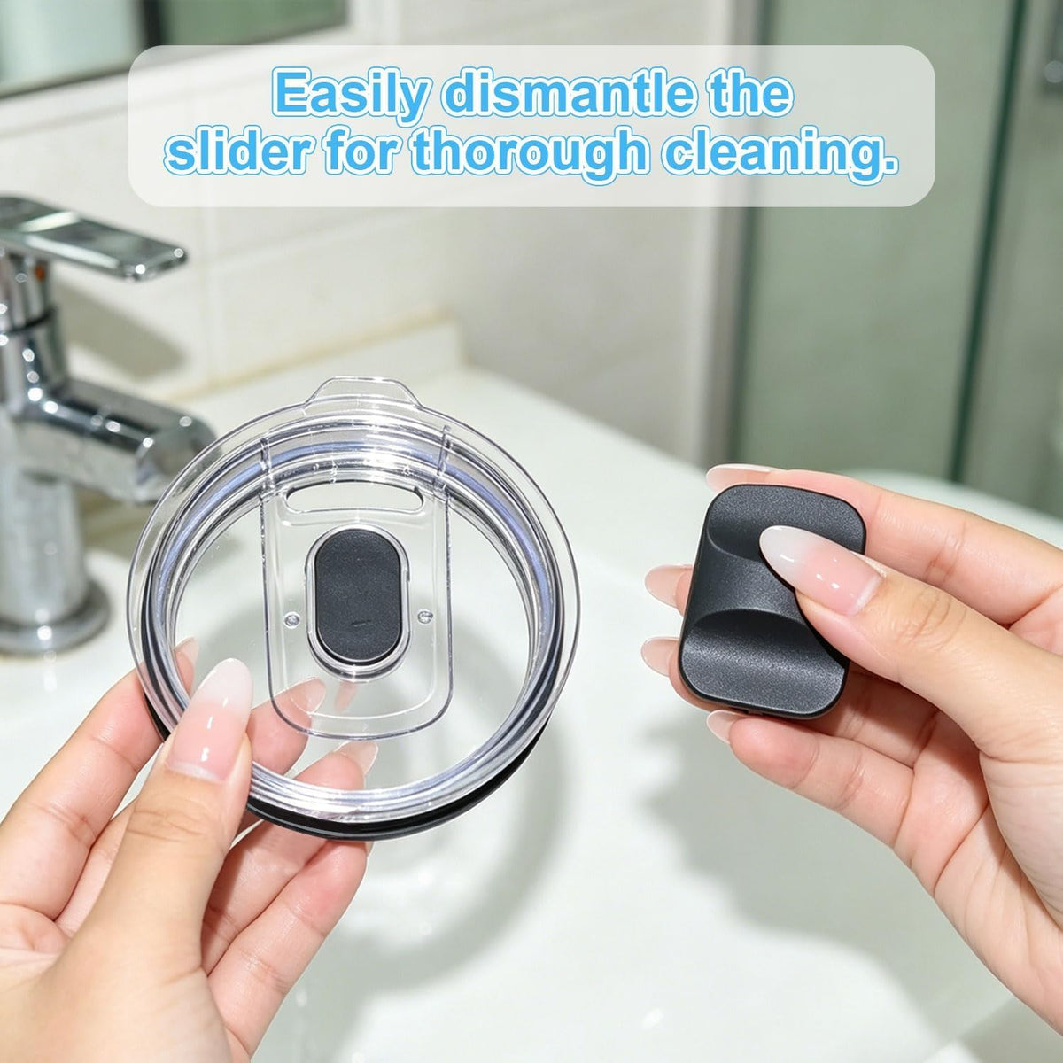4 Pack 20 oz Tumbler Lids for YETI, Magnetic Slider Replacement Lids for YETI 20 oz Tumbler, 10/24 oz Mug and 10 oz Lowball, Travel Spill Proof Cup Lids Covers with Magnetic Slider Switch, BPA Free
