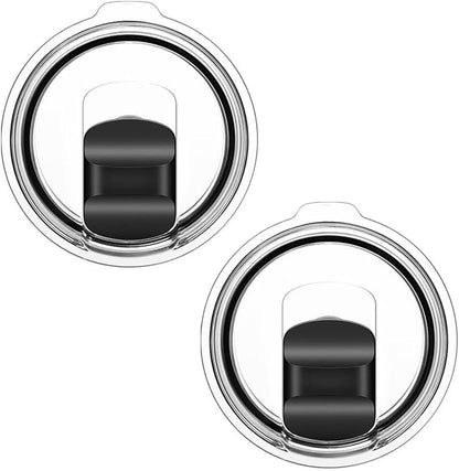4 Pack 20 oz Tumbler Lids for YETI, Magnetic Slider Replacement Lids for YETI 20 oz Tumbler, 10/24 oz Mug and 10 oz Lowball, Travel Spill Proof Cup Lids Covers with Magnetic Slider Switch, BPA Free