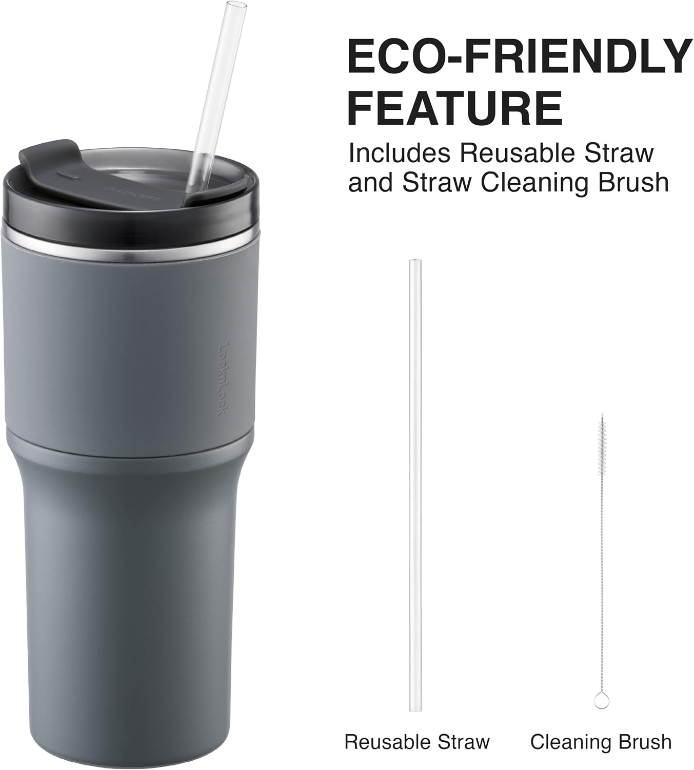 Metro Tumbler Stainless Steel Double Wall Insulated with Non-slip grip, Lid, 22 oz, Mint