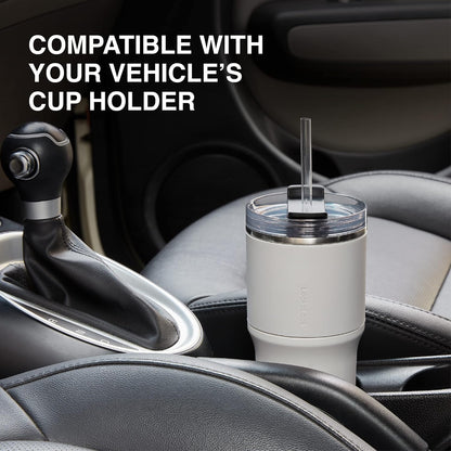 Metro Tumbler Stainless Steel Double Wall Insulated with Non-slip grip, Lid, 22 oz, Mint