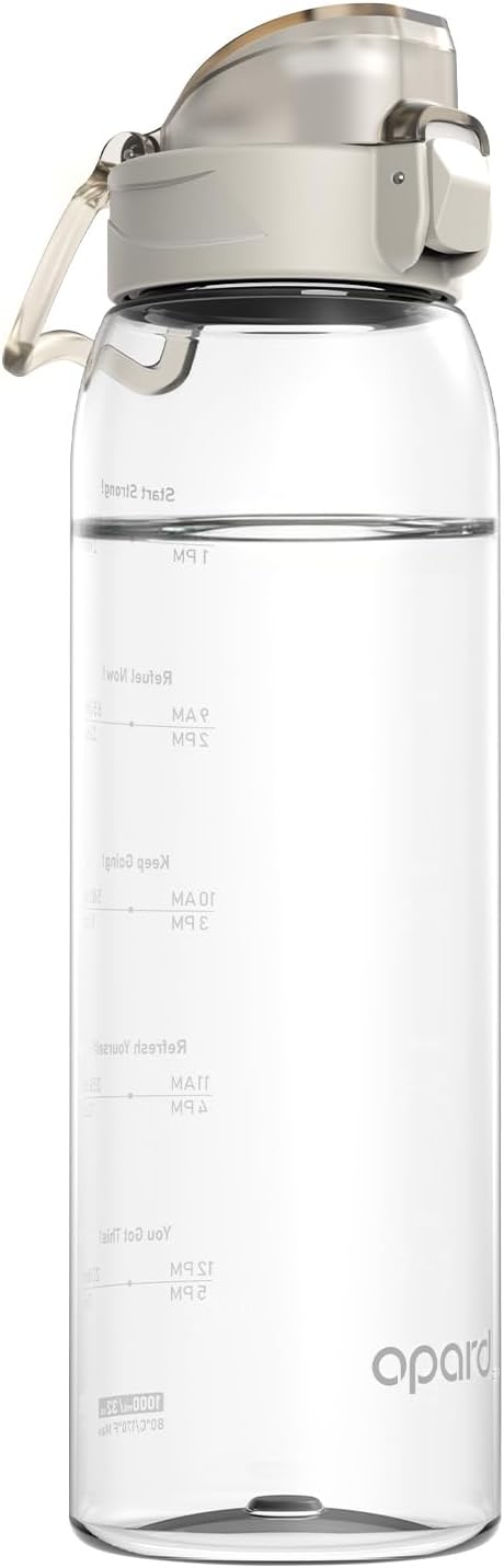 Zip 30oz Plastic Water Bottle Dishwasher Safe, Leakproof Flip-Top Lid, BPA Free Tritan, Wide Mouth Reusable Sports Water Bottle for Gym Hiking Commuting Outdoor Travel and School