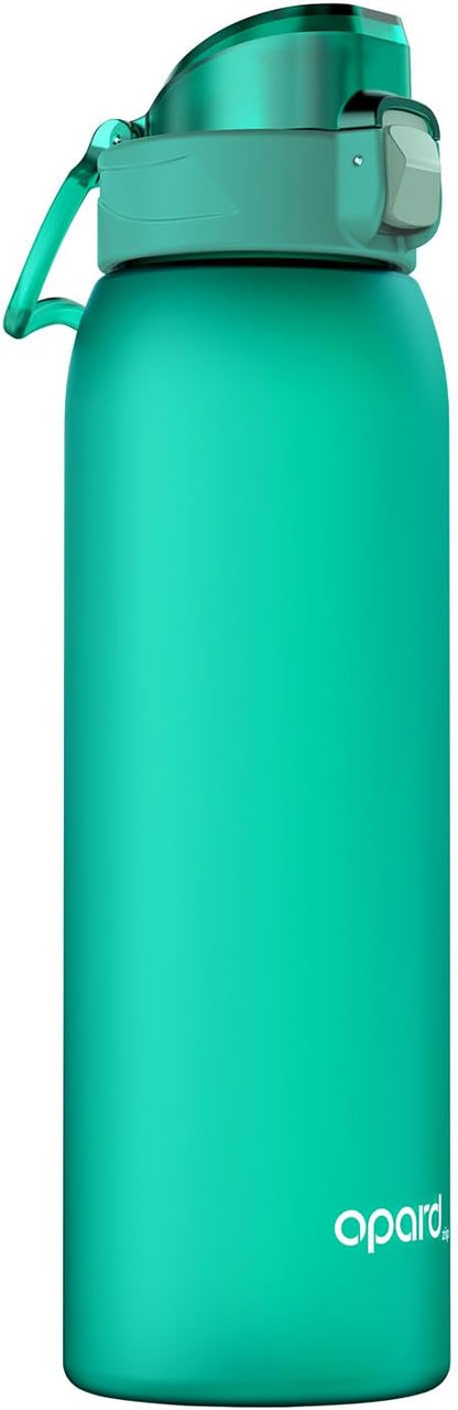 Zip 30oz Plastic Water Bottle Dishwasher Safe, Leakproof Flip-Top Lid, BPA Free Tritan, Wide Mouth Reusable Sports Water Bottle for Gym Hiking Commuting Outdoor Travel and School