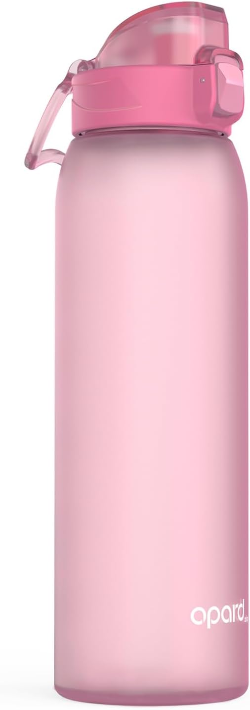 Zip 30oz Plastic Water Bottle Dishwasher Safe, Leakproof Flip-Top Lid, BPA Free Tritan, Wide Mouth Reusable Sports Water Bottle for Gym Hiking Commuting Outdoor Travel and School
