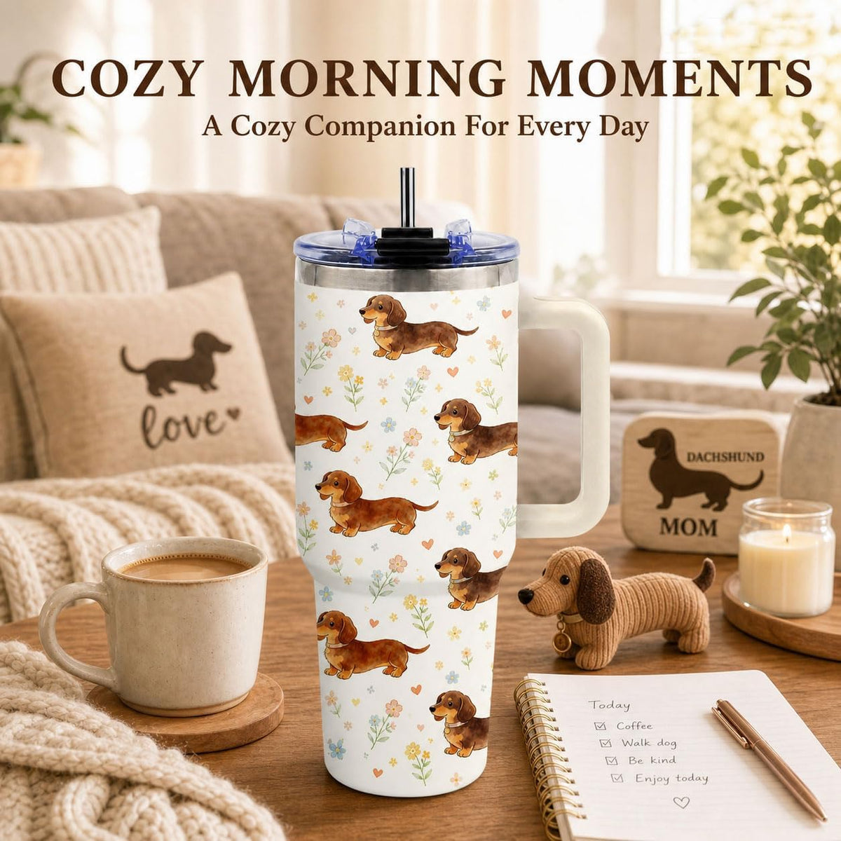 Sea Turtle Tumbler 40 oz with Handle, Ocean Lover Gifts for Women, Insulated Stainless Steel Cup with Straw, Beach Lover Gift for Sea Turtle Lovers, Coastal Travel Drinkware