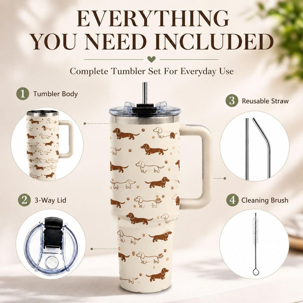 Sea Turtle Tumbler 40 oz with Handle, Ocean Lover Gifts for Women, Insulated Stainless Steel Cup with Straw, Beach Lover Gift for Sea Turtle Lovers, Coastal Travel Drinkware
