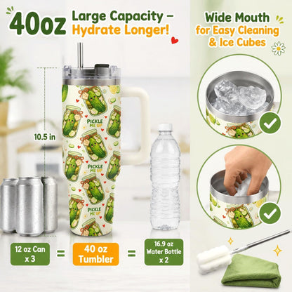 Sea Turtle Tumbler 40 oz with Handle, Ocean Lover Gifts for Women, Insulated Stainless Steel Cup with Straw, Beach Lover Gift for Sea Turtle Lovers, Coastal Travel Drinkware